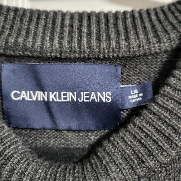 Calvin Klein Jeans Men's Grey Sweater - Picture 3 of 4